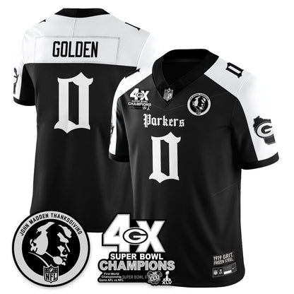 GB Gothic Vapor Limited Jersey - John Madden Patch - All Stitched-DTD