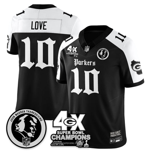 GB Gothic Vapor Limited Jersey - John Madden Patch - All Stitched-DTD