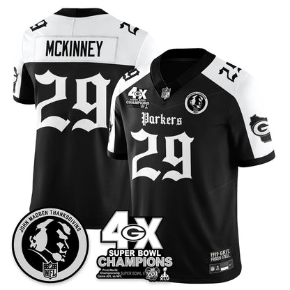 GB Gothic Vapor Limited Jersey - John Madden Patch - All Stitched-DTD