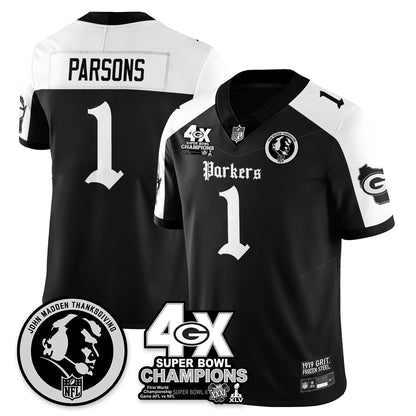 GB Gothic Vapor Limited Jersey - John Madden Patch - All Stitched-DTD