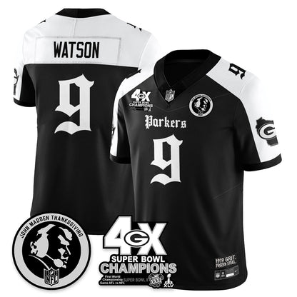 GB Gothic Vapor Limited Jersey - John Madden Patch - All Stitched-DTD