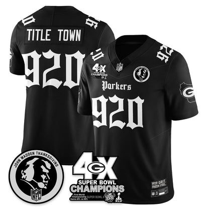 GB Gothic Vapor Limited Jersey - John Madden Patch - All Stitched-DTD