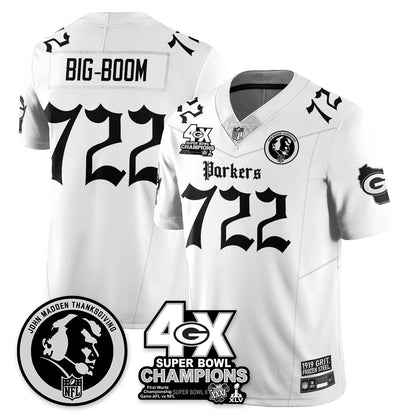 GB Gothic Vapor Limited Jersey - John Madden Patch - All Stitched-DTD