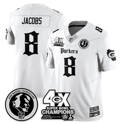 GB Gothic Vapor Limited Jersey - John Madden Patch - All Stitched-DTD