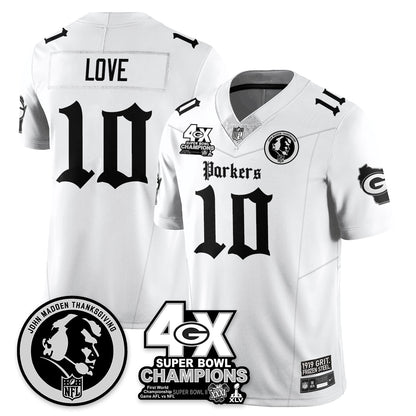GB Gothic Vapor Limited Jersey - John Madden Patch - All Stitched-DTD