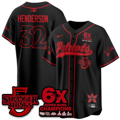 NE Stranger Things Vapor Limited Baseball Jersey - All Stitched-DTD