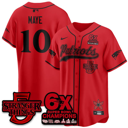 NE Stranger Things Vapor Limited Baseball Jersey - All Stitched-DTD