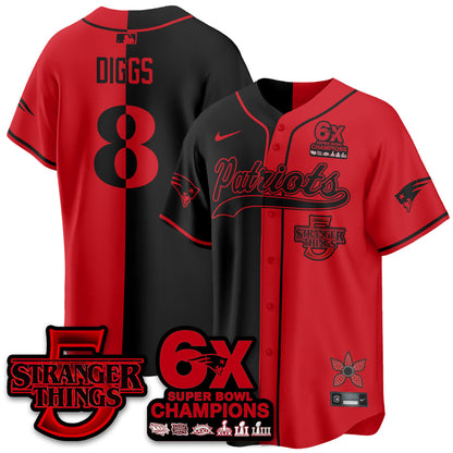 NE Stranger Things Vapor Limited Baseball Jersey - All Stitched-DTD