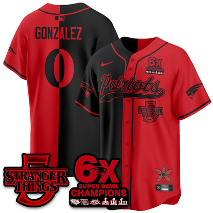 NE Stranger Things Vapor Limited Baseball Jersey - All Stitched-DTD