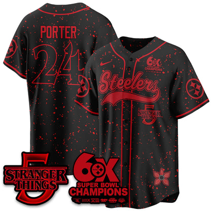 PIT Stranger Things Vapor Limited Baseball Jersey - All Stitched-DTD