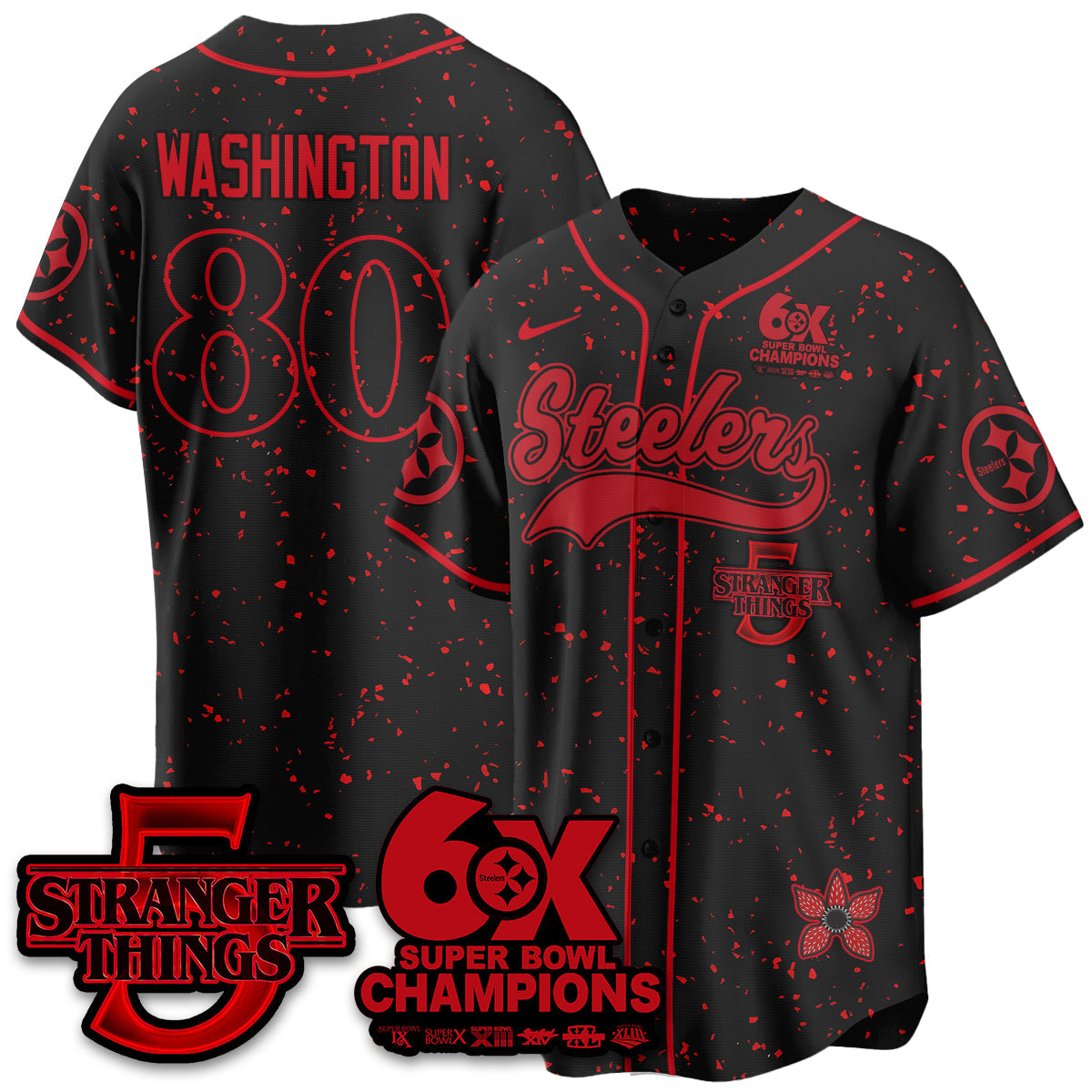 PIT Stranger Things Vapor Limited Baseball Jersey - All Stitched-DTD