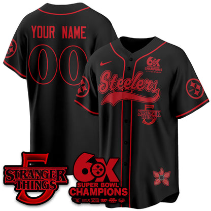 PIT Stranger Things Vapor Limited Baseball Jersey - All Stitched-DTD