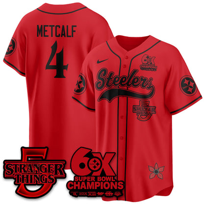 PIT Stranger Things Vapor Limited Baseball Jersey - All Stitched-DTD