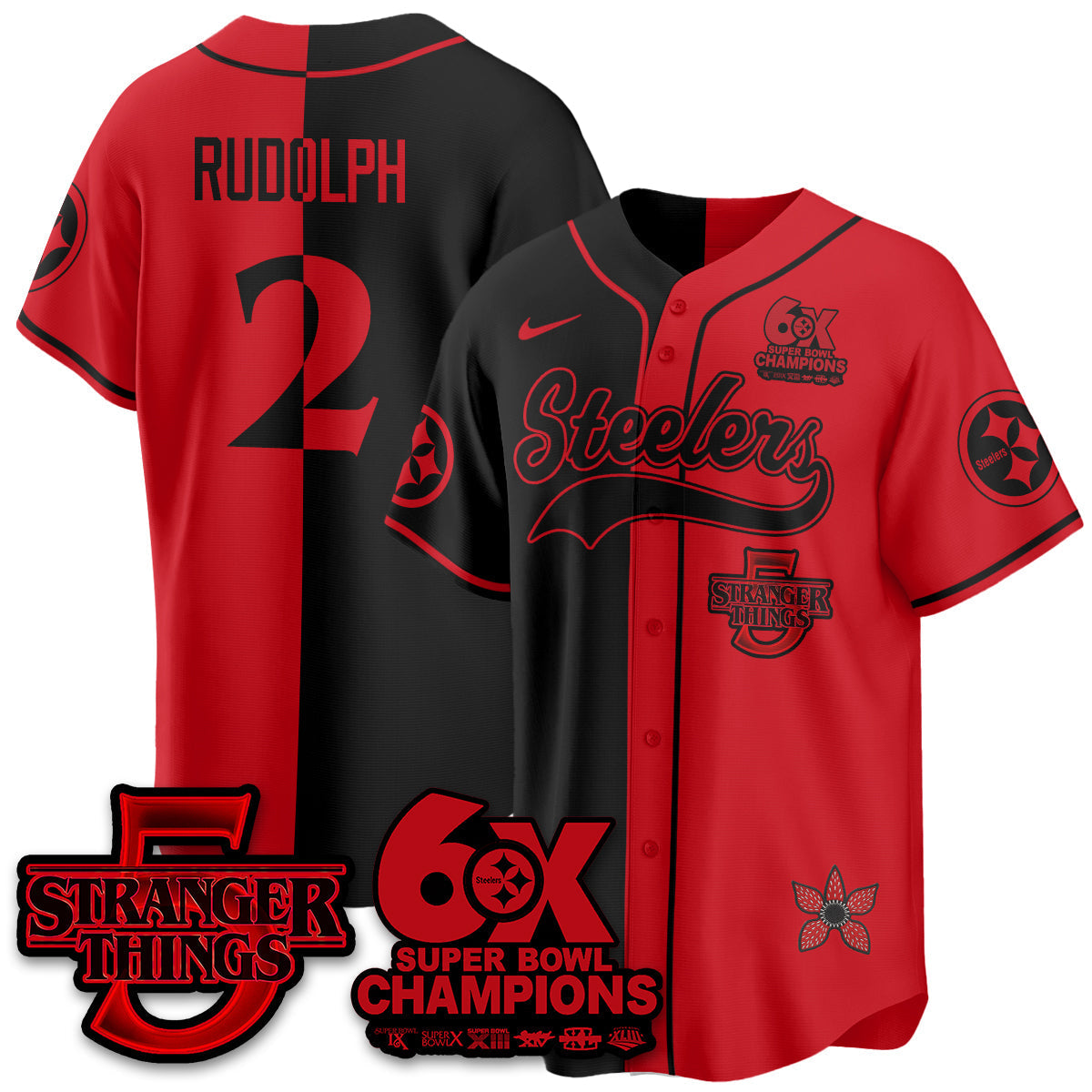 PIT Stranger Things Vapor Limited Baseball Jersey - All Stitched-DTD