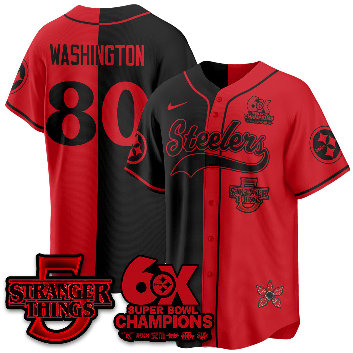 PIT Stranger Things Vapor Limited Baseball Jersey - All Stitched-DTD