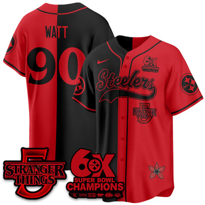 PIT Stranger Things Vapor Limited Baseball Jersey - All Stitched-DTD