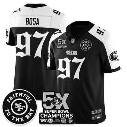 SF 5-Time Champions Gothic Vapor Limited Jersey - All Stitched-DTD