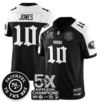 SF 5-Time Champions Gothic Vapor Limited Jersey - All Stitched-DTD