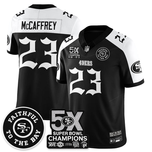 SF 5-Time Champions Gothic Vapor Limited Jersey - All Stitched-DTD
