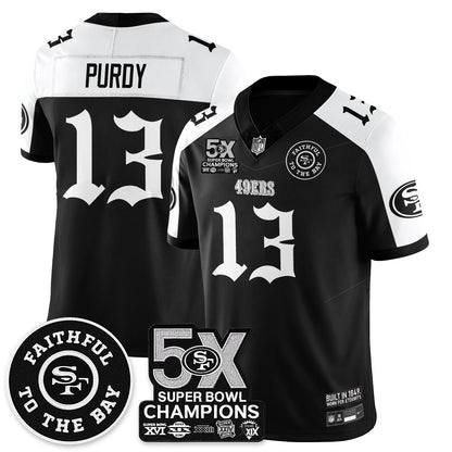 SF 5-Time Champions Gothic Vapor Limited Jersey - All Stitched-DTD