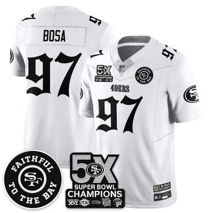 SF 5-Time Champions Gothic Vapor Limited Jersey - All Stitched-DTD