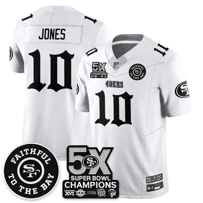SF 5-Time Champions Gothic Vapor Limited Jersey - All Stitched-DTD
