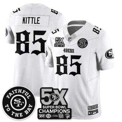 SF 5-Time Champions Gothic Vapor Limited Jersey - All Stitched-DTD