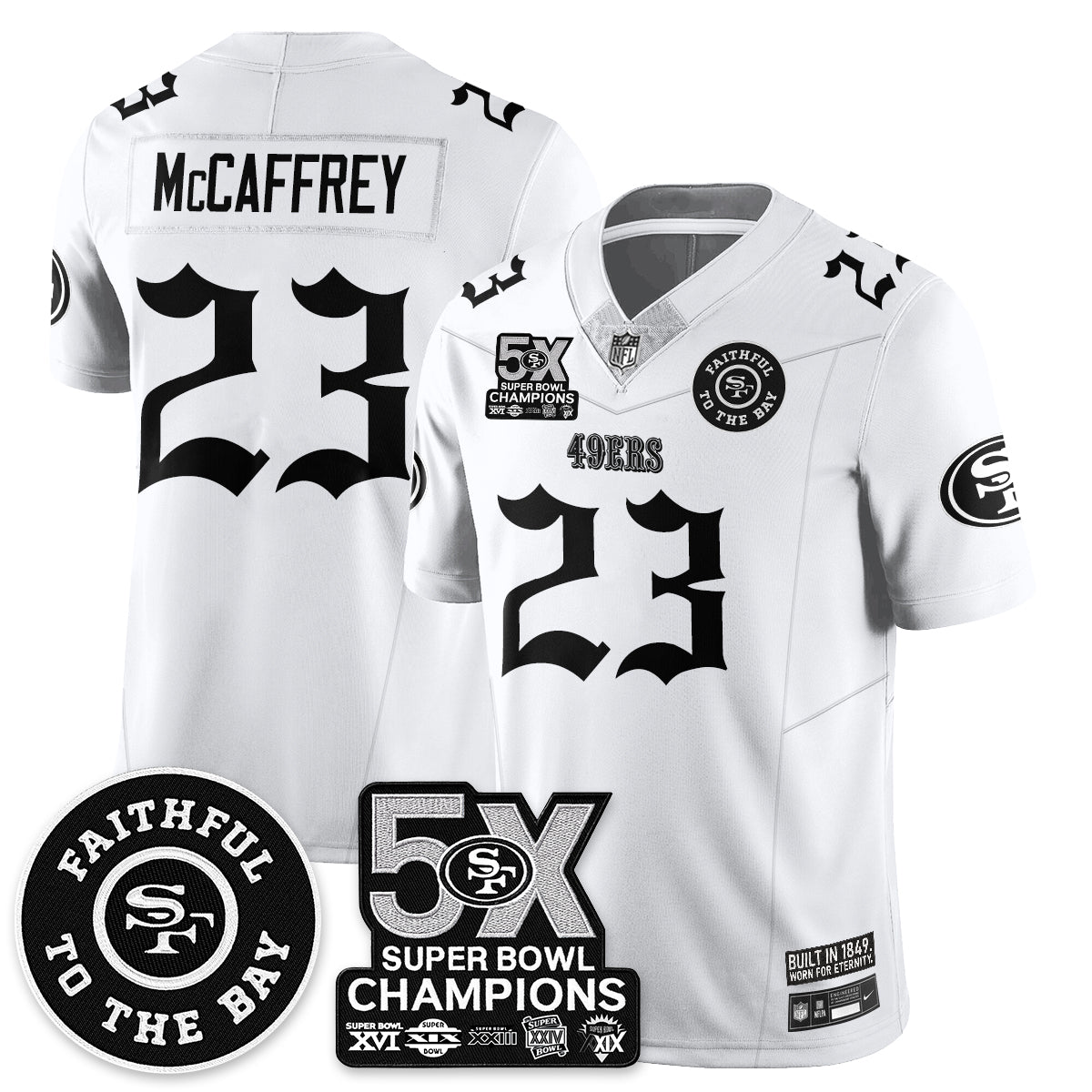 SF 5-Time Champions Gothic Vapor Limited Jersey - All Stitched-DTD