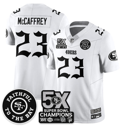 SF 5-Time Champions Gothic Vapor Limited Jersey - All Stitched-DTD