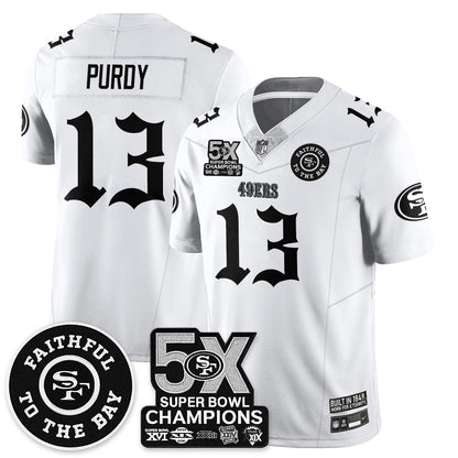 SF 5-Time Champions Gothic Vapor Limited Jersey - All Stitched-DTD