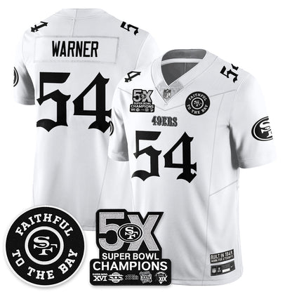SF 5-Time Champions Gothic Vapor Limited Jersey - All Stitched-DTD