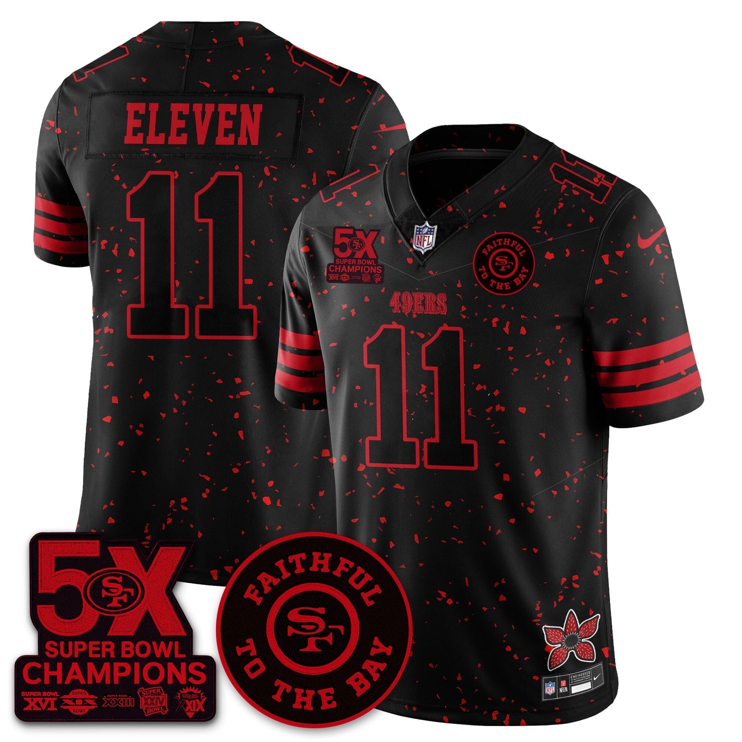 SF 'Stranger Things Edition' Vapor Limited Jersey - All Stitched-DTD