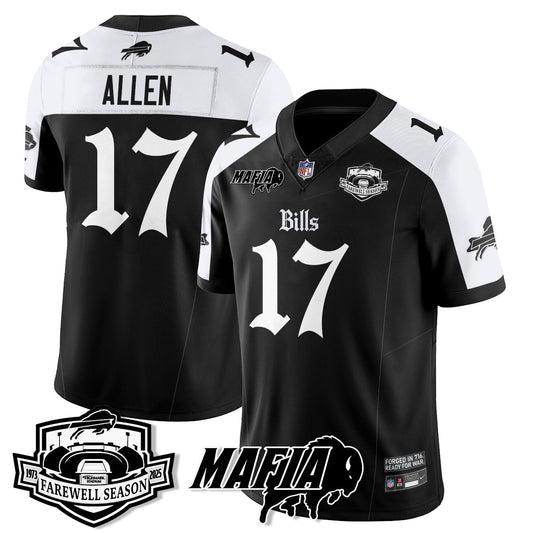BUF Mafia Gothic Vapor Limited Jersey - Farewell Highmark Patch - All Stitched-DTD