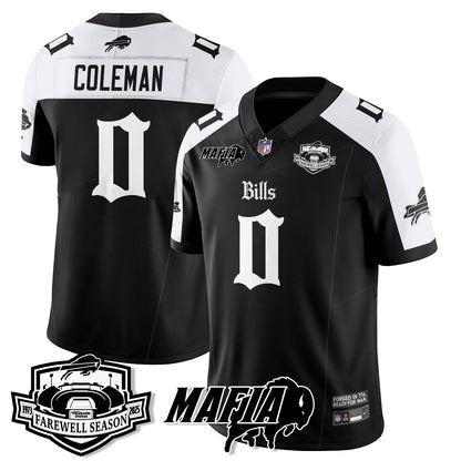 BUF Mafia Gothic Vapor Limited Jersey - Farewell Highmark Patch - All Stitched-DTD