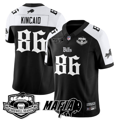 BUF Mafia Gothic Vapor Limited Jersey - Farewell Highmark Patch - All Stitched-DTD
