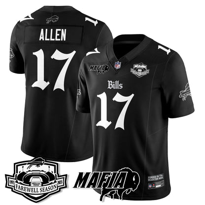 BUF Mafia Gothic Vapor Limited Jersey - Farewell Highmark Patch - All Stitched-DTD