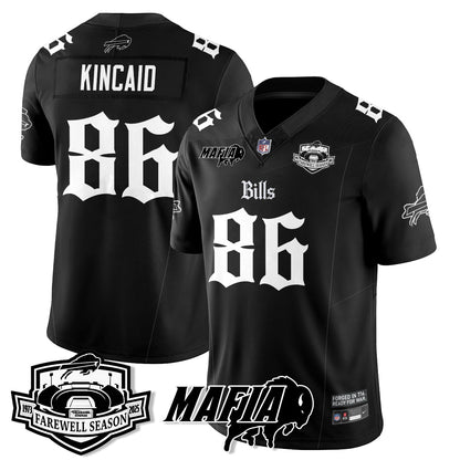 BUF Mafia Gothic Vapor Limited Jersey - Farewell Highmark Patch - All Stitched-DTD