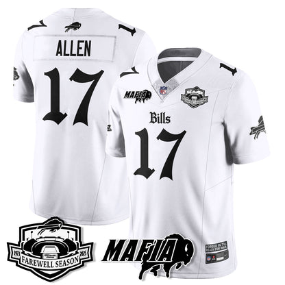 BUF Mafia Gothic Vapor Limited Jersey - Farewell Highmark Patch - All Stitched-DTD