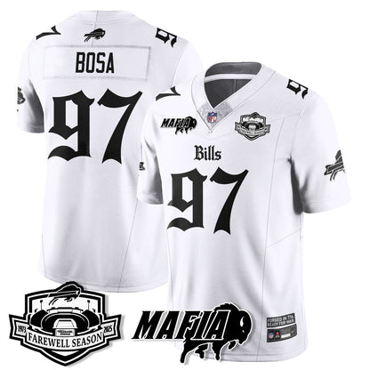 BUF Mafia Gothic Vapor Limited Jersey - Farewell Highmark Patch - All Stitched-DTD