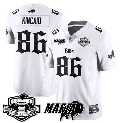 BUF Mafia Gothic Vapor Limited Jersey - Farewell Highmark Patch - All Stitched-DTD