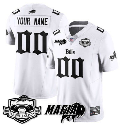 BUF Mafia Gothic Vapor Limited Jersey - Farewell Highmark Patch - All Stitched-DTD