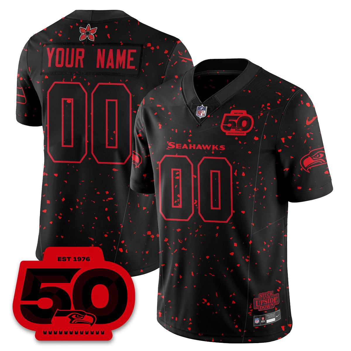Custom SEA 'Stranger Things Edition' Vapor Limited Jersey - All Stitched-DTD