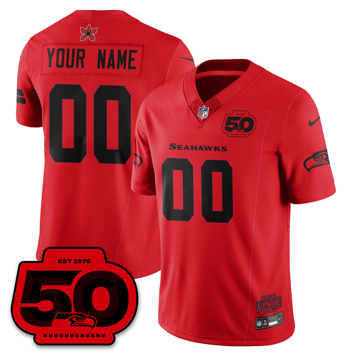 Custom SEA 'Stranger Things Edition' Vapor Limited Jersey - All Stitched-DTD