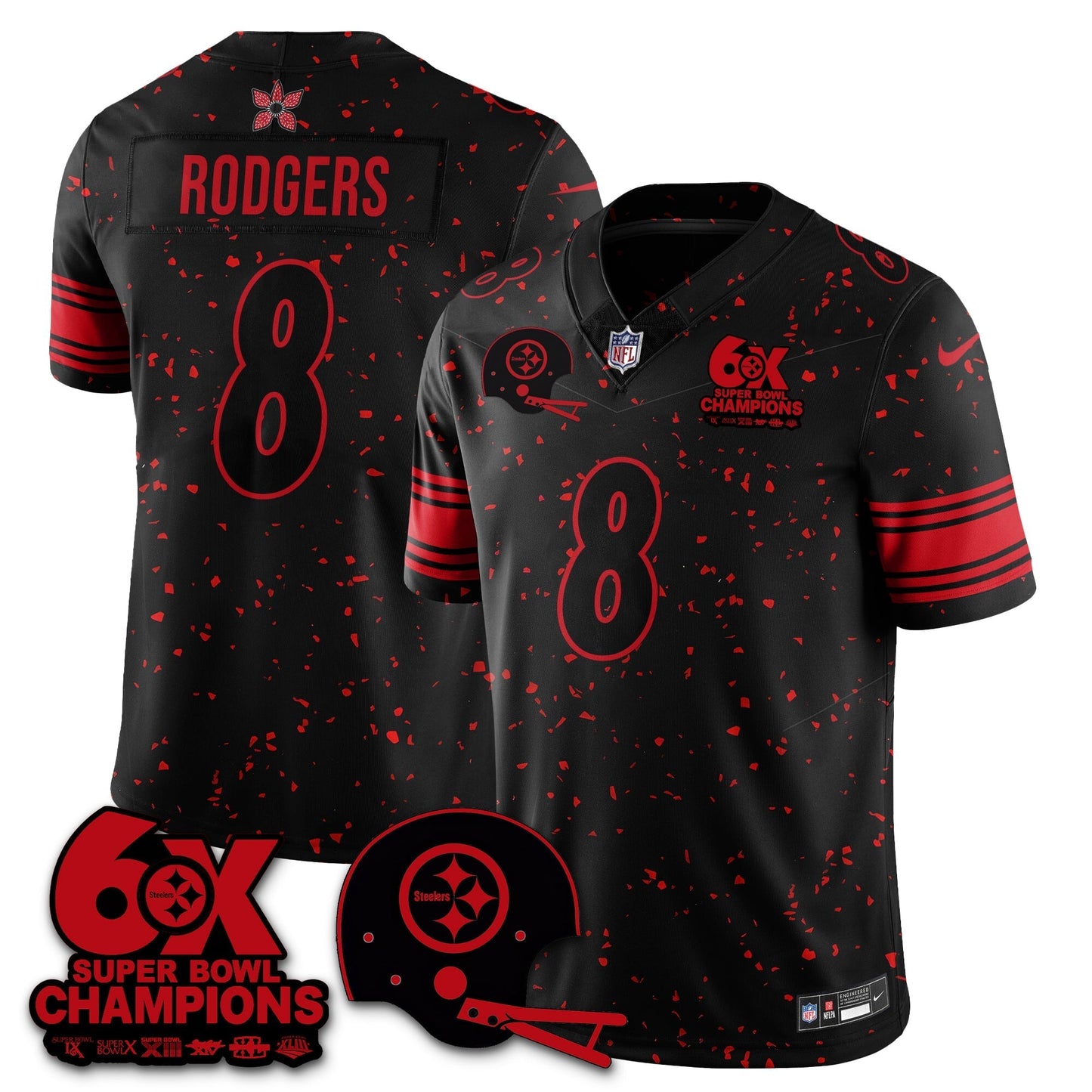 PIT 'Stranger Things Edition' Vapor Limited Jersey - All Stitched-DTD
