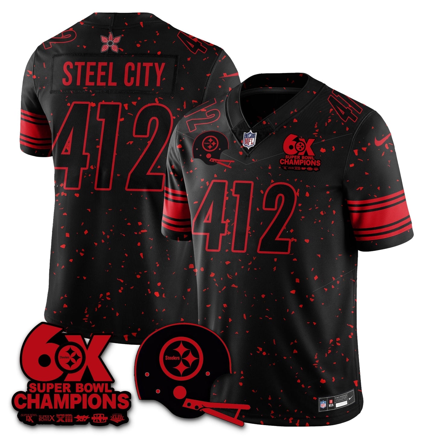 PIT 'Stranger Things Edition' Vapor Limited Jersey - All Stitched-DTD