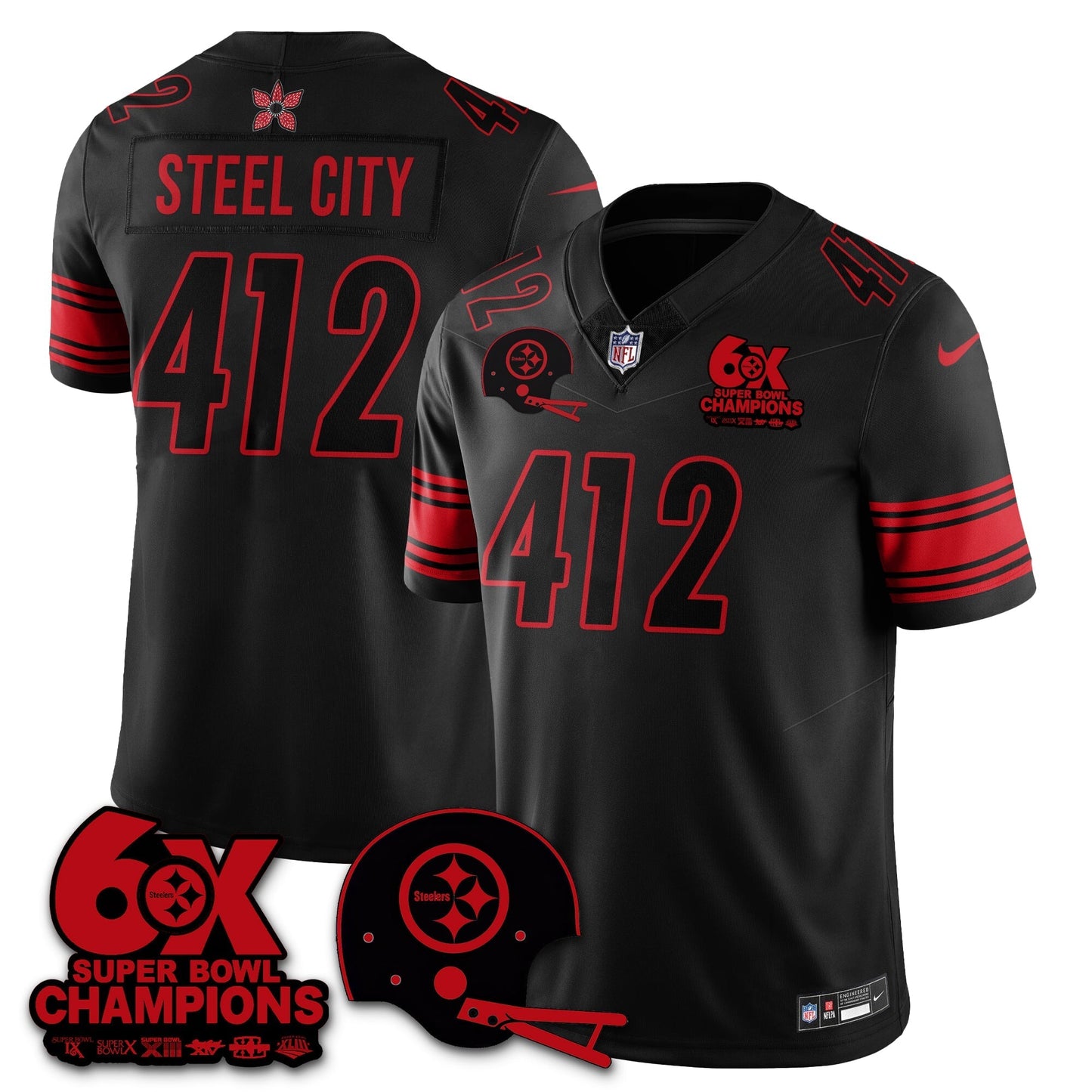 PIT 'Stranger Things Edition' Vapor Limited Jersey - All Stitched-DTD