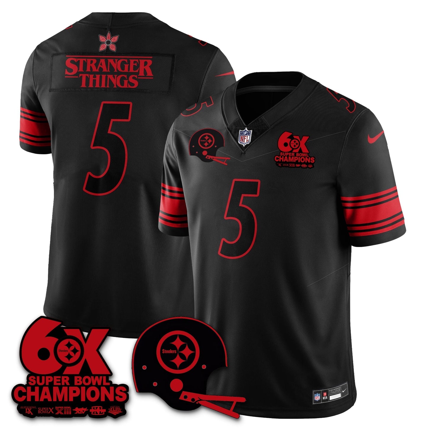 PIT 'Stranger Things Edition' Vapor Limited Jersey - All Stitched-DTD