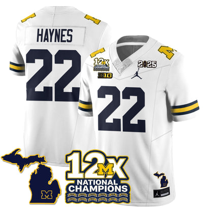 MICH 12x-Time National Champions Vapor Limited Football Jersey - All Stitched-DTD