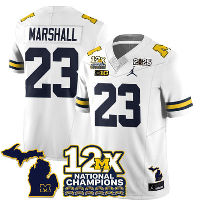 MICH 12x-Time National Champions Vapor Limited Football Jersey - All Stitched-DTD