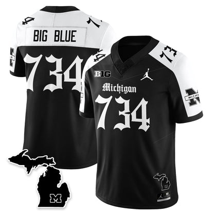 MICH Gothic Vapor Limited Football Jersey - All Stitched-DTD